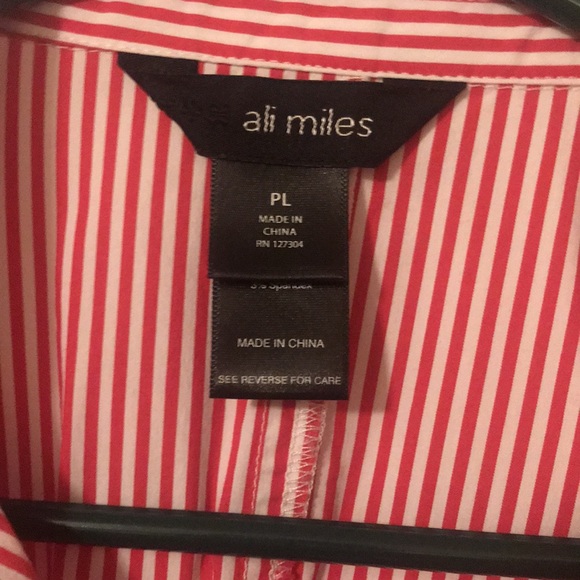 Allie Miles cotton ran and white striped top - Picture 2 of 3